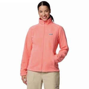 Colombia Zipper Sweater in Peachy/orange color